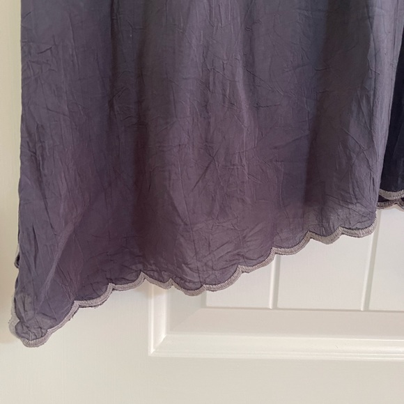 Johnny Was grey embroidered medium tunic - Picture 5 of 8